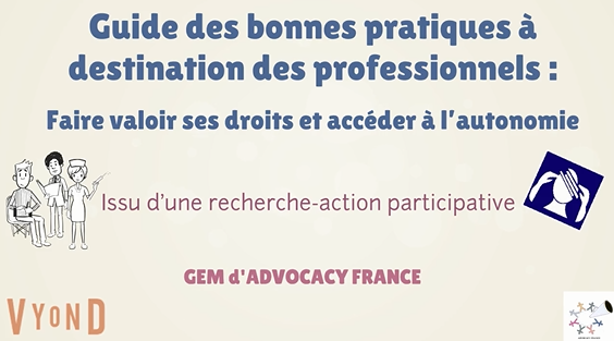 Visuel guide professionels advocacy Visuel guide professionnels