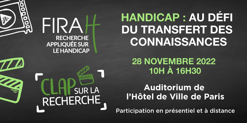 Save the date Rencontre Handicap : au défi du transfert des connaissances