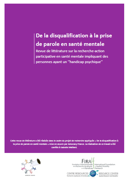 Couverture Prise de parole santé mentale